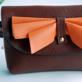 Blancho Bedding [Elegance Coffee] Colorful Leatherette Clutch Shoulder Bag Clutch Casual Purse