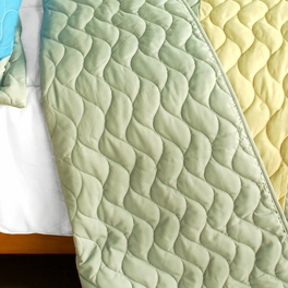 Blancho Bedding [Endless Horizon] 3PC Vermicelli-Quilted Patchwork Quilt Set (Full/Queen Size)