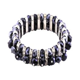 blancho bedding Faceted Crystals Diamond Studded Rings Bracelet Stretchable Stylish