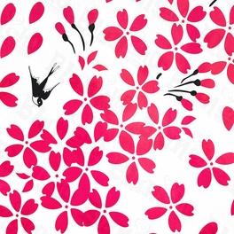 Blancho Bedding Falling Cherry Bloom - X-Large Wall Decals Stickers Appliques Home Decor
