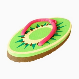 Blancho Bedding Fashion Kiwi Fruit Womens Flip Flops