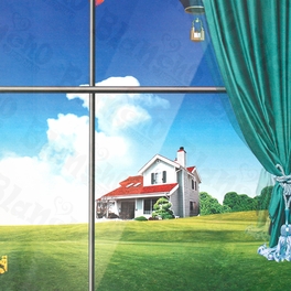 Blancho Bedding Field Scene - Large Wall Decals Stickers Appliques Home Decor