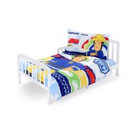 blancho bedding Fireman Sam Toddler Bedding Set 3 Pieces Cotton Crib Bedding Set