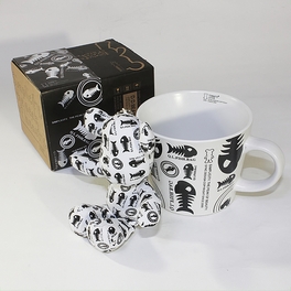 blancho bedding [Fish Bones] Stuffed Bear Mug (3.3 inch height)