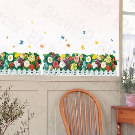 blancho bedding Flourish Fence - X-Large Wall Decals Stickers Appliques Home Decor