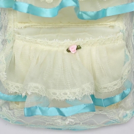 Blancho Bedding [Flower Bud Silk] Blue Lace/Wall Hanging/Wall Organizers/Baskets/Hanging Baskets (10*20)