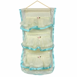 blancho bedding [Flower Bud Silk] Blue Lace/Wall Hanging/Wall Organizers/Baskets/Hanging Baskets (10*20)