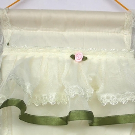 Blancho Bedding [Flower Bud Silk] Green Lace/Wall Hanging/Wall Organizers/Baskets/Hanging Baskets (10*20)
