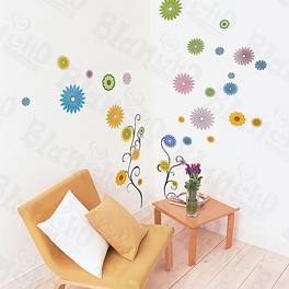 blancho bedding Flower Decor-5 - Wall Decals Stickers Appliques Home Decor