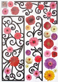 Blancho Bedding Flower Frame - Large Wall Decals Stickers Appliques Home Decor