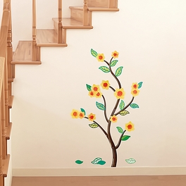 blancho bedding Flower & Leaf - Wall Decals Stickers Appliques Home Decor