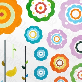 Blancho Bedding Flower Lollipop-2 - Wall Decals Stickers Appliques Home Decor