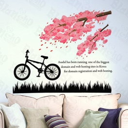 blancho bedding Flowering Cherry Tree - Large Wall Decals Stickers Appliques Home Decor