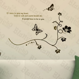 blancho bedding Flowers And Rattan - Wall Decals Stickers Appliques Home D¨¦cor
