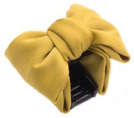 blancho bedding Flowers/Bow Hair Barrette Hair Clip for Women/Lady/Girls Hair Ornament Yellow #18