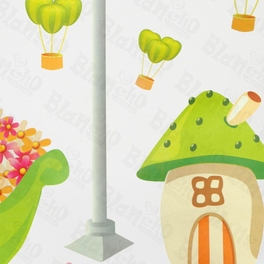 Blancho Bedding Flowers & House - Wall Decals Stickers Appliques Home Decor