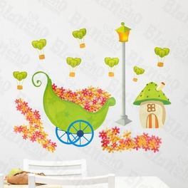 blancho bedding Flowers & House - Wall Decals Stickers Appliques Home Decor