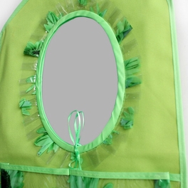 Blancho Bedding [Flowers Mirror] Green/Wall Hanging/ Wall Organizers / Wall Baskets / Baskets (11*18)