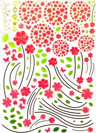 Blancho Bedding Flowers Wonderland - Wall Decals Stickers Appliques Home D¨¦cor