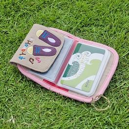 Blancho Bedding [Fly Away] Embroidered Applique Card Holder / ID Holder / Coin Purse Wallet (4.6*3.5)