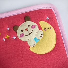 Blancho Bedding [Fly To The Moon] Embroidered Applique Fabric Art Mouse Pad / Mouse Mat / Mousing Surface (10.3*8.8)