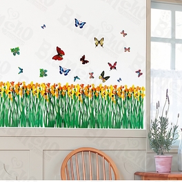 blancho bedding Flying Butterflies-2 - Wall Decals Stickers Appliques Home Decor