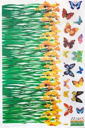 Blancho Bedding Flying Butterflies 3 - X-Large Wall Decals Stickers Appliques Home Decor
