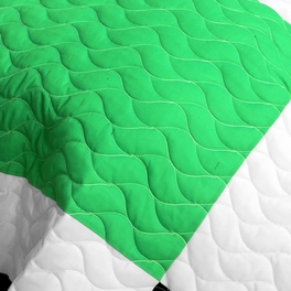 Blancho Bedding [Football Field] 3PC Vermicelli - Quilted Patchwork Quilt Set (Full/Queen Size)