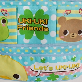 Blancho Bedding [Frog & Chicken] Blue/Wall Hanging/ Hanging Baskets / Wall Baskets / Baskets (14*19)
