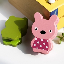 Blancho Bedding [Frog & Rabbit] - Card Holder / Wooden Clips / Wooden Clamps / Animal Clips
