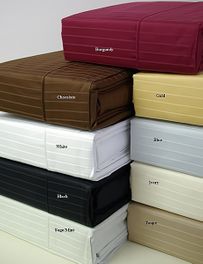 blancho bedding Full Size Pin-Stripe T310 Egyptian cotton Sheet sets