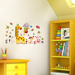 blancho bedding Fun Zoo - Wall Decals Stickers Appliques Home Decor