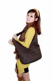 Blancho Bedding [Functional Demi]Coffee Satchel Hobo Handbag W/Shoulder Strap