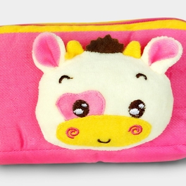 Blancho Bedding [Funny Bunny] Embroidered Applique Pencil Pouch Bag / Pencil Holder / Carrying Case (3.7*2.7*1.6)