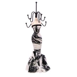 blancho bedding [Garden] Jewelry Display Holder Stand Black and White