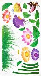 Blancho Bedding Garden Party - Wall Decals Stickers Appliques Home Decor