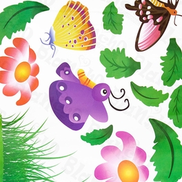 Blancho Bedding Garden Party - Wall Decals Stickers Appliques Home Decor