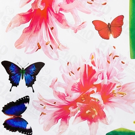 Blancho Bedding Garish Flowers - Large Wall Decals Stickers Appliques Home Decor