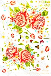 Blancho Bedding Geminate Flower - Wall Decals Stickers Appliques Home D¨¦cor