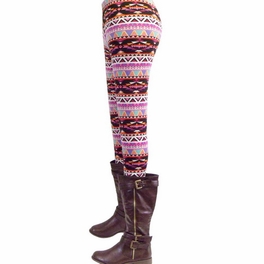 Blancho Bedding [Geometric] Fashion Women's Legging New Novelty Footless Tights Skinny Pants Stretch Pants One Size