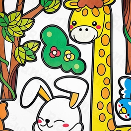 Blancho Bedding Giraffe Friends - X-Large Wall Decals Stickers Appliques Home Decor