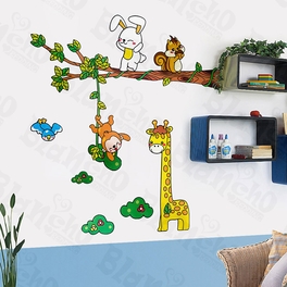 blancho bedding Giraffe Friends - X-Large Wall Decals Stickers Appliques Home Decor