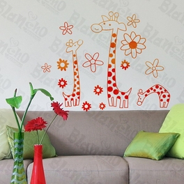 blancho bedding Giraffe's Family- Wall Decals Stickers Appliques Home D¨¦cor