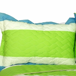 Blancho Bedding [Glass Mask] 3PC Patchwork Quilt Set (Full/Queen Size)