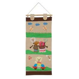 blancho bedding [Go And Play] Ivory/Wall Hanging/Wall Pocket/Hanging Baskets/Wall Organizers (11*24)