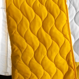 Blancho Bedding [Gorgeous Sunshine] Vermicelli-Quilted Patchwork Plaid Quilt Set Full/Queen
