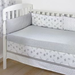 blancho bedding Gray Jungle Crib Bedding Accessory - Bumper