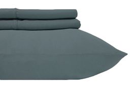 blancho bedding Gray King Pillowcase Pair Pillowcases 600 Thread Count Solid Combed Cotton