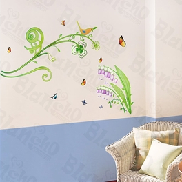blancho bedding Green Branches - Large Wall Decals Stickers Appliques Home Decor