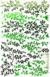 Blancho Bedding Green Curtain - Wall Decals Stickers Appliques Home D¨¦cor